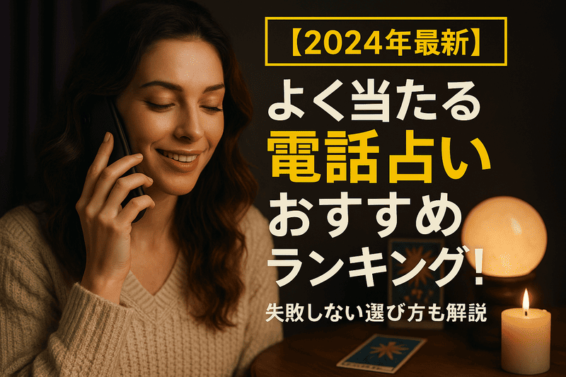 【2024年最新】よく当たる電話占いおすすめランキング！失敗しない選び方も解説